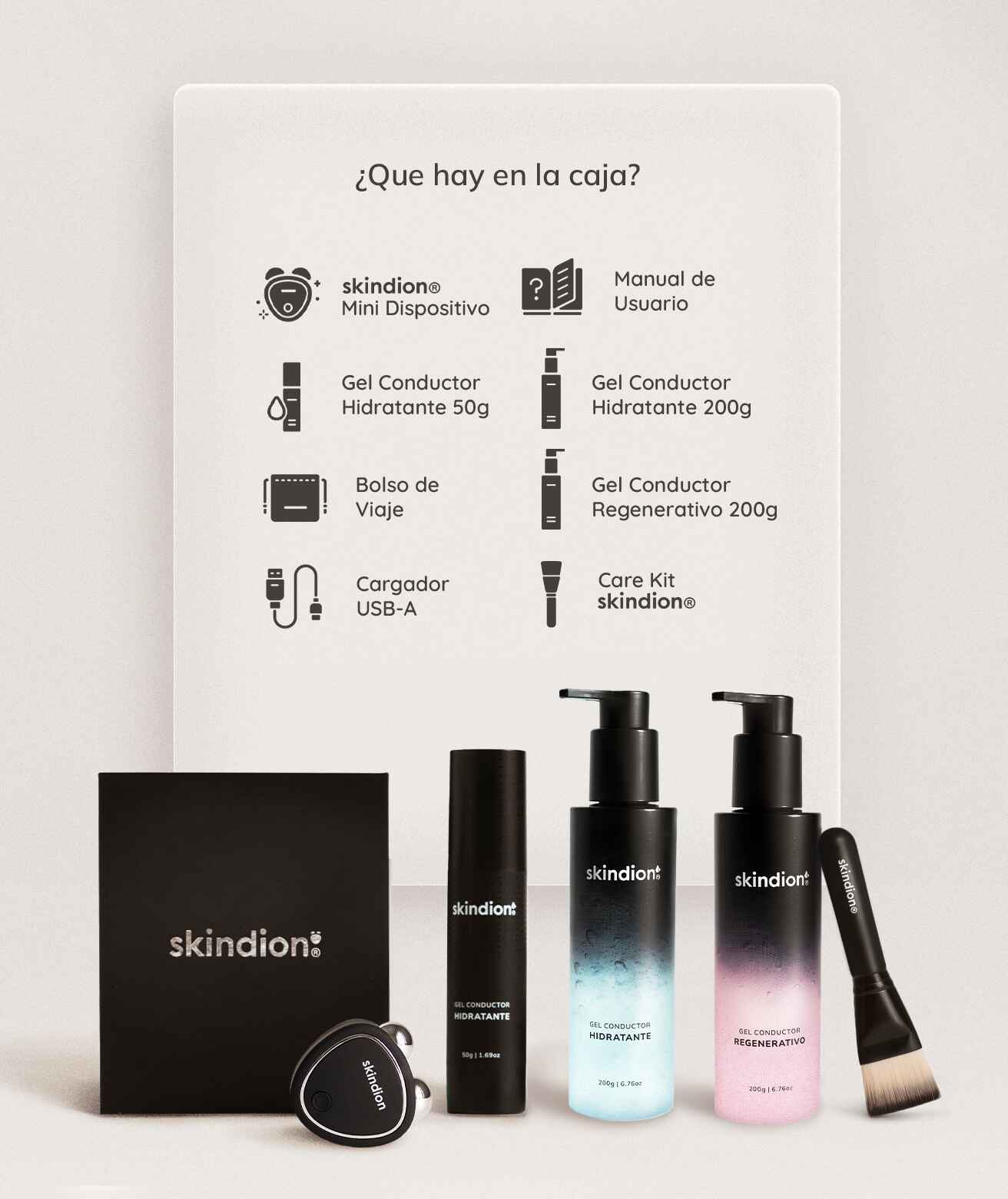 Skindion Beauty Kit Negro | Bundle Completo