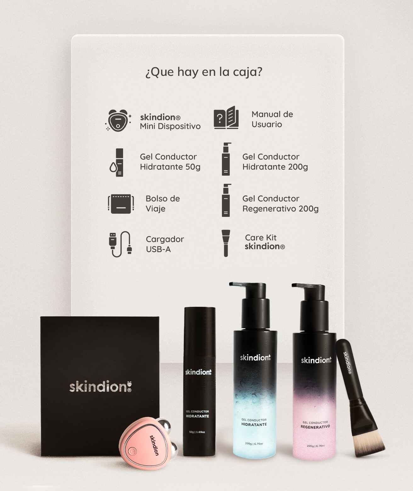 Skindion Beauty Kit Rosa | Bundle Completo