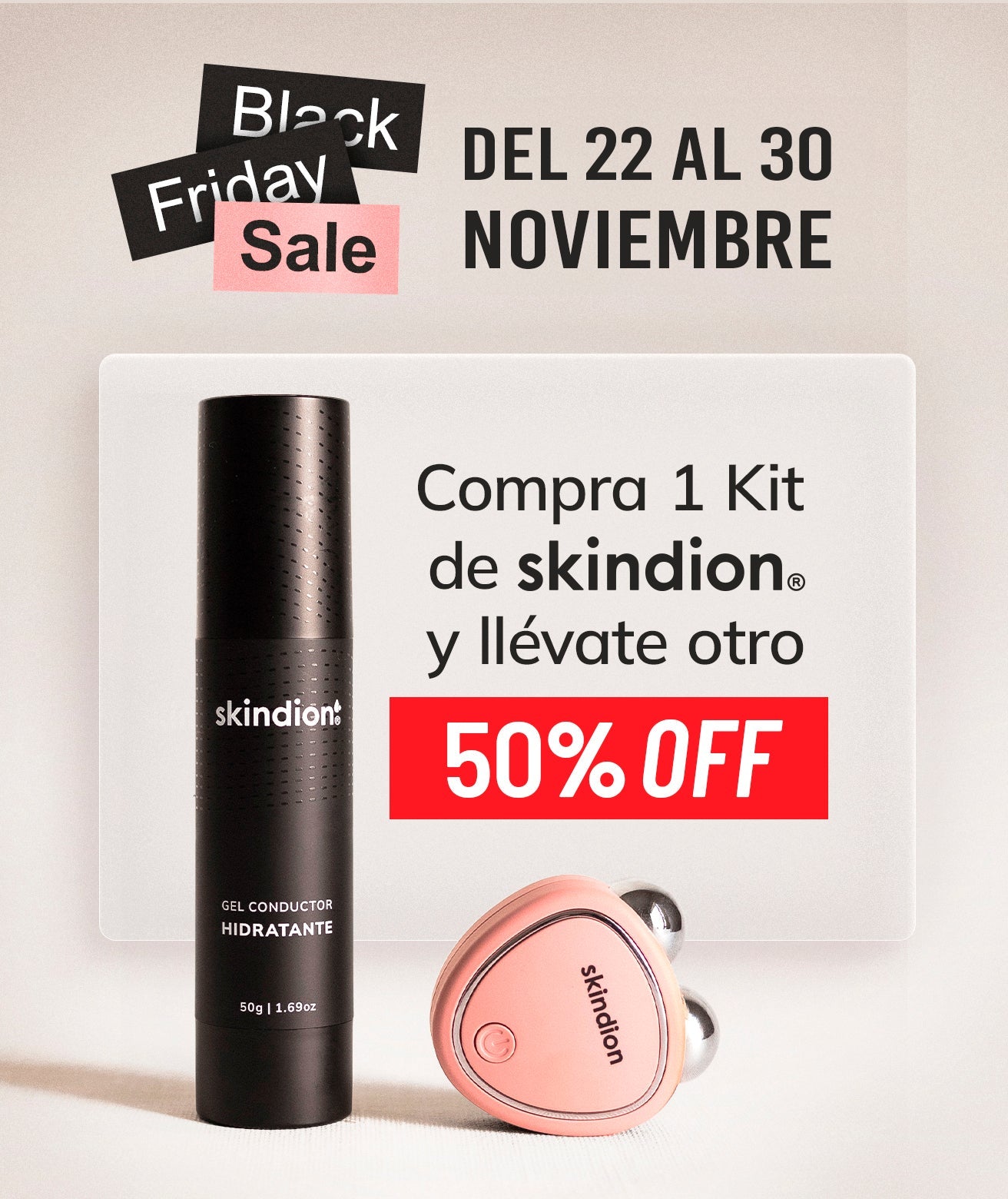 Skindion Dispositivo de Rejuvenecedor Facial - Oferta 2x1